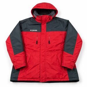Columbia Ski Jacket Men XL Insulated Hooded Utility Winter Coat Snowboarding